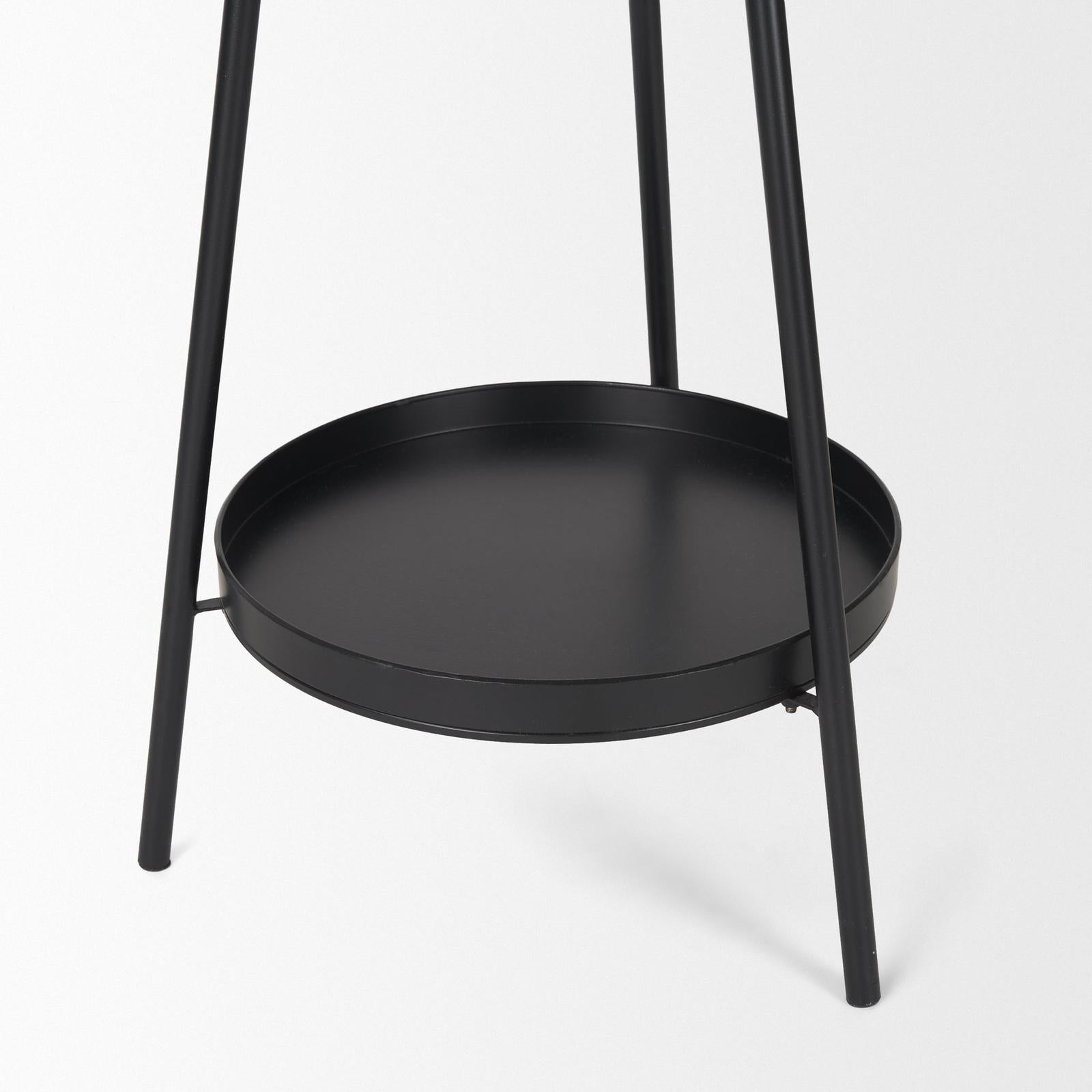 Mercana Everett Matte Black Metal Coat Rack