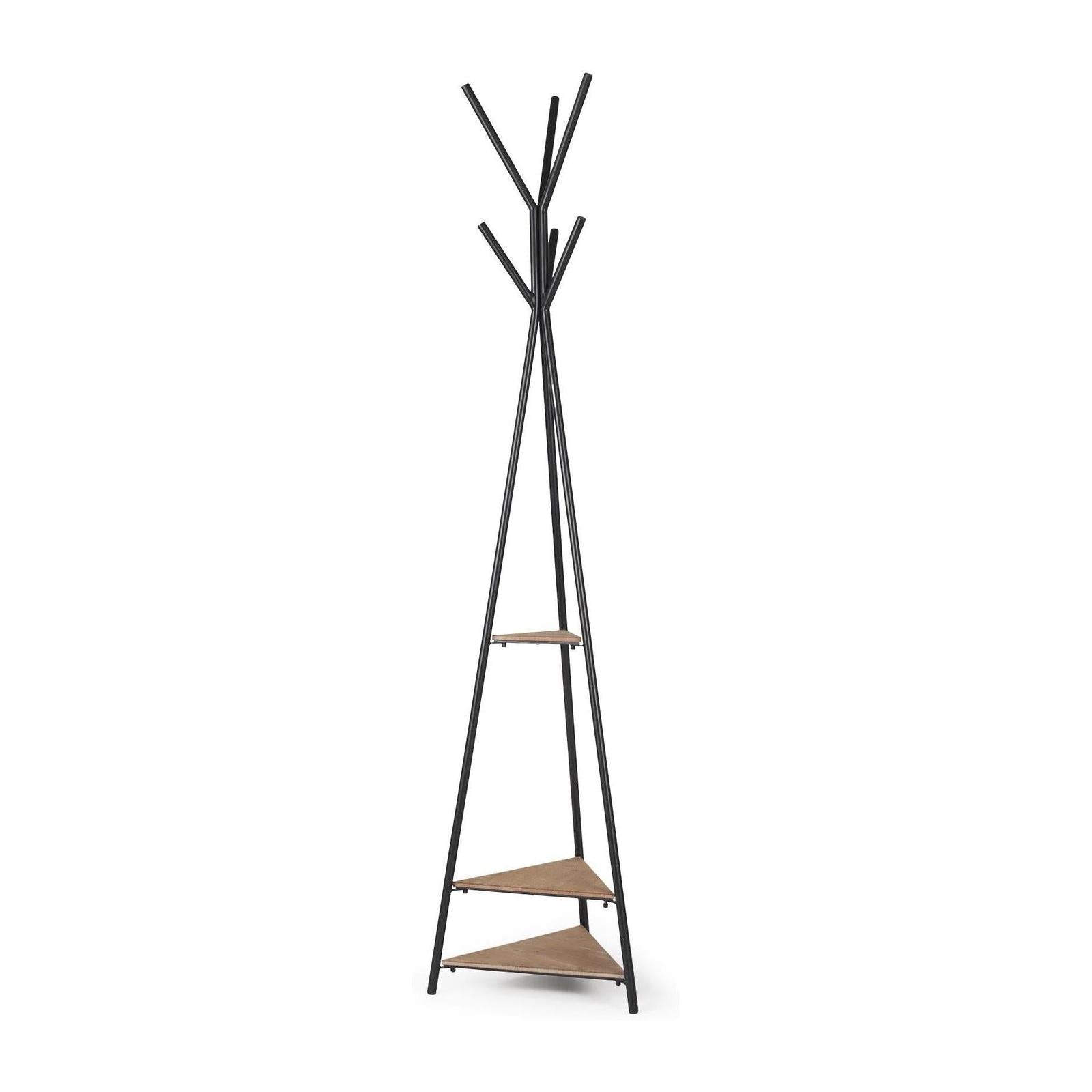 Mercana Everett Matte Black Metal Coat Rack