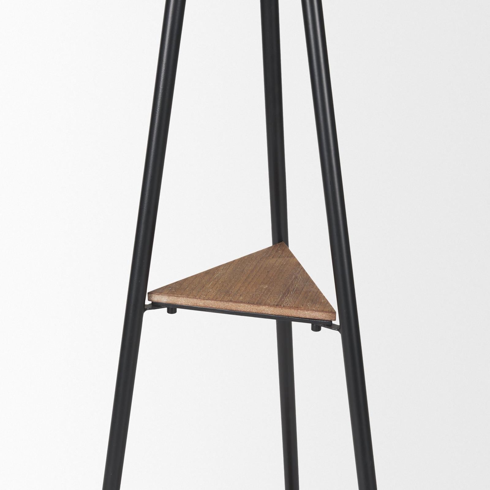 Mercana Everett Matte Black Metal Coat Rack