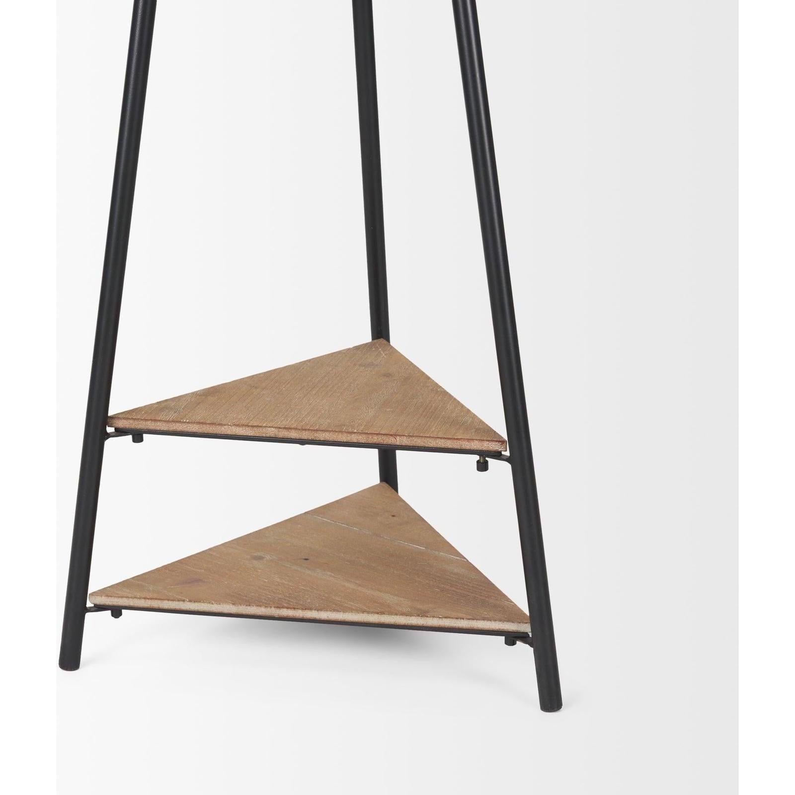Mercana Everett Matte Black Metal Coat Rack