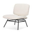 Mercana Nora Matte Black Metal Legs Accent Chair Clearance