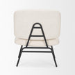 Mercana Nora Matte Black Metal Legs Accent Chair Clearance