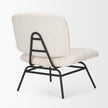 Mercana Nora Matte Black Metal Legs Accent Chair Clearance