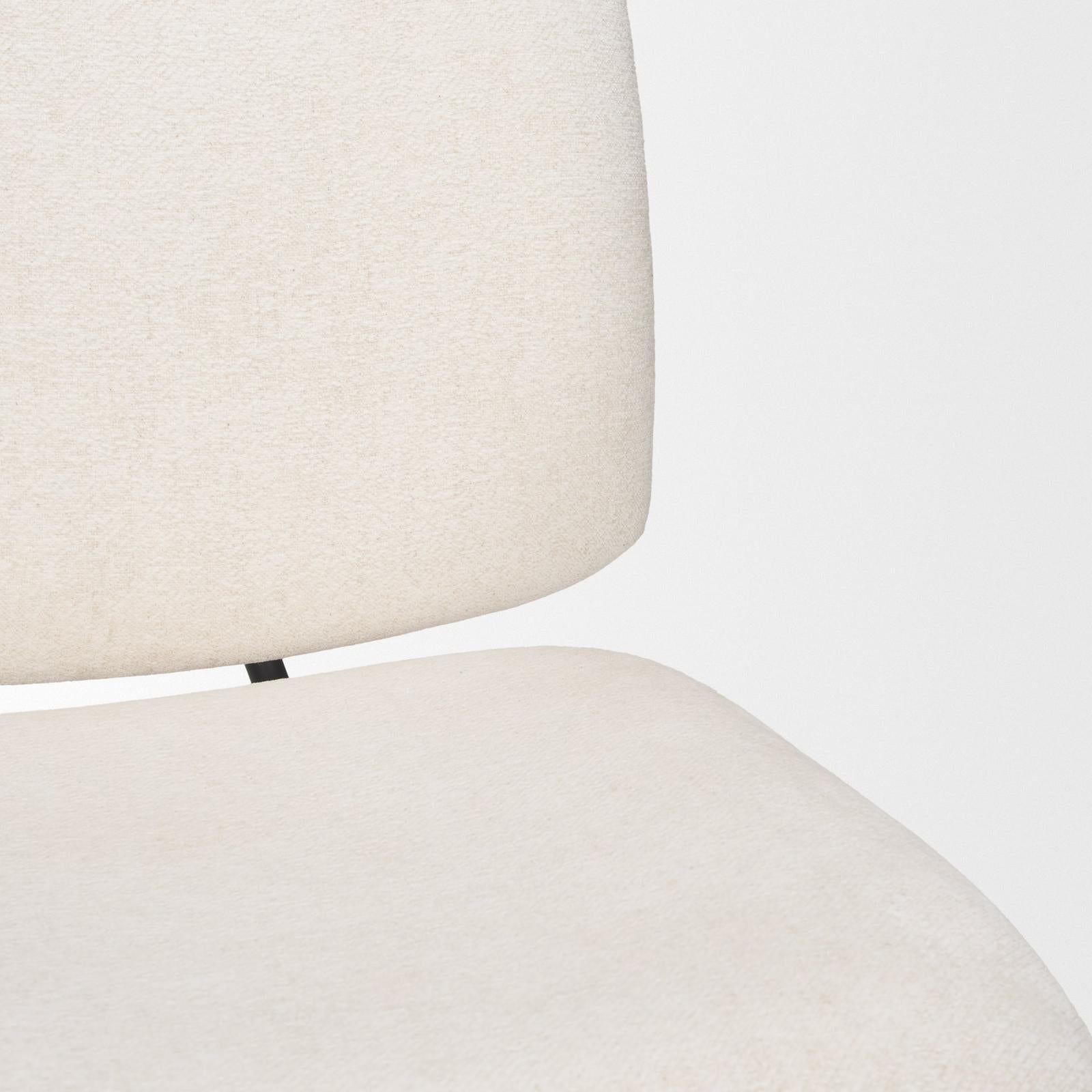 Mercana Nora Matte Black Metal Legs Accent Chair Clearance