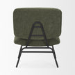 Mercana Nora Matte Black Metal Legs Accent Chair Clearance