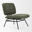 Mercana Nora Matte Black Metal Legs Accent Chair Clearance