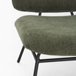 Mercana Nora Matte Black Metal Legs Accent Chair Clearance