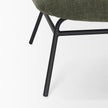 Mercana Nora Matte Black Metal Legs Accent Chair Clearance