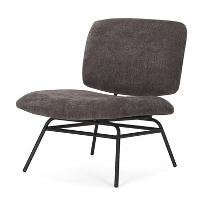 Mercana Nora Matte Black Metal Legs Accent Chair Clearance