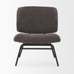 Mercana Nora Matte Black Metal Legs Accent Chair Clearance