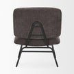 Mercana Nora Matte Black Metal Legs Accent Chair Clearance