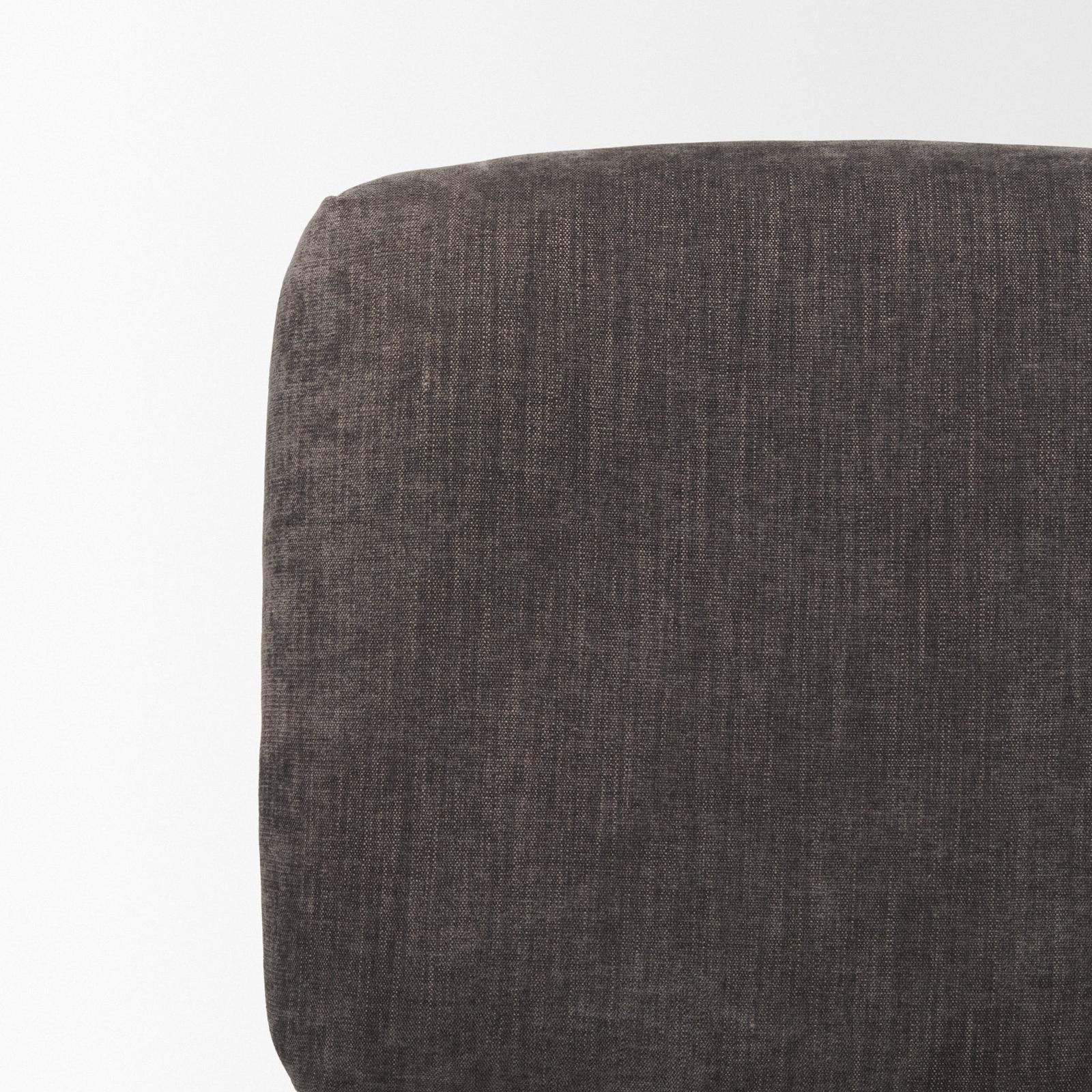 Mercana Nora Matte Black Metal Legs Accent Chair Clearance