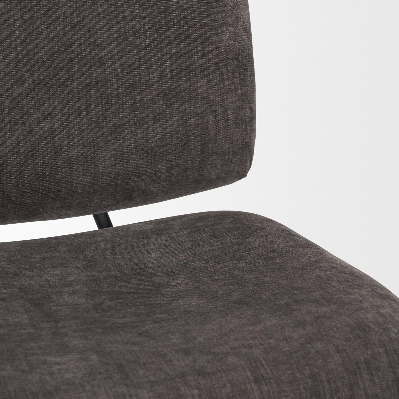 Mercana Nora Matte Black Metal Legs Accent Chair Clearance