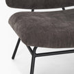 Mercana Nora Matte Black Metal Legs Accent Chair Clearance