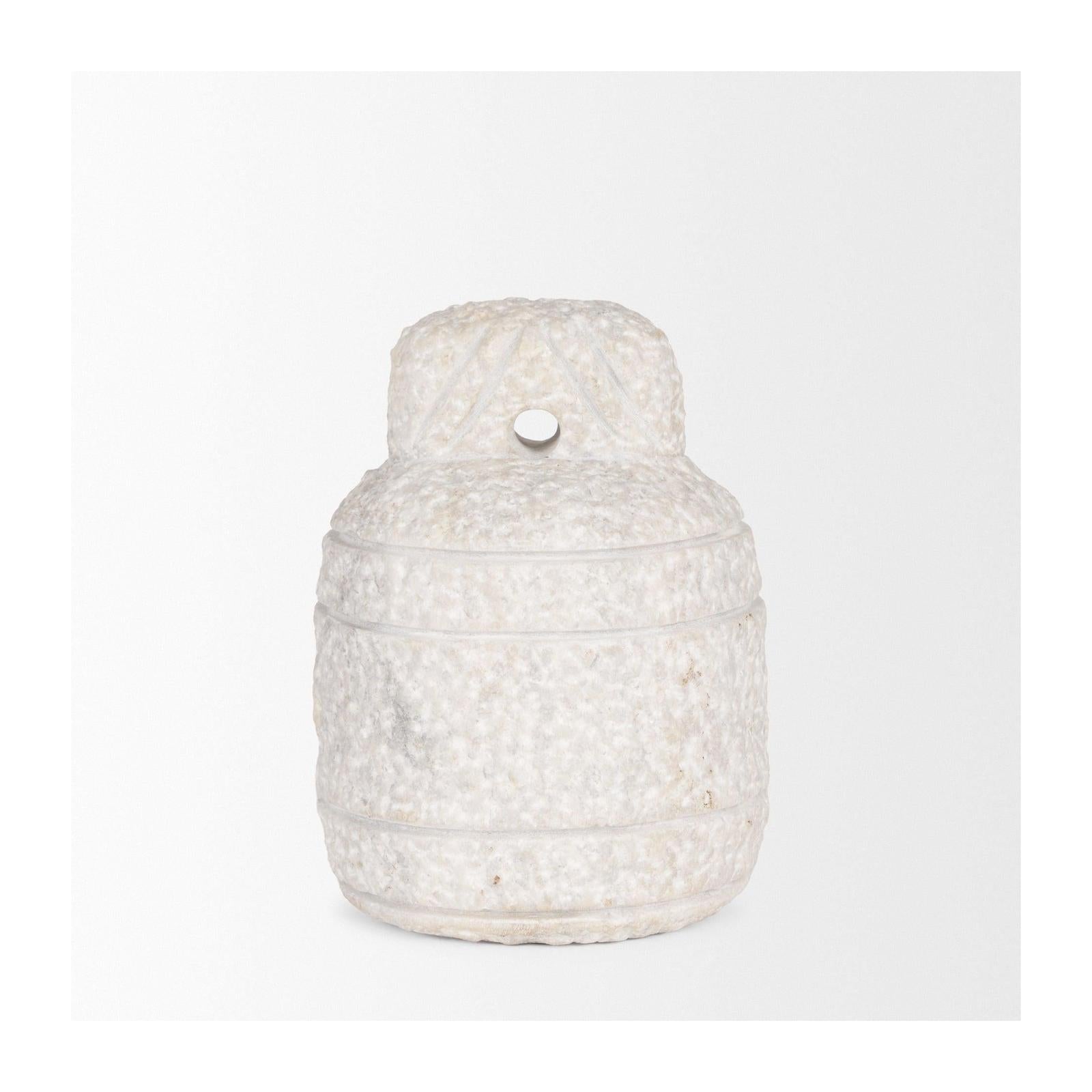 Mercana Irina White Marble Door Stopper