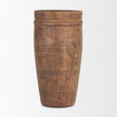 Mercana Porta Medium Brown Reclaimed Wooden Pot
