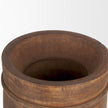Mercana Porta Medium Brown Reclaimed Wooden Pot