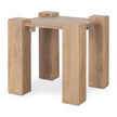 Mercana Beth Light Brown Wood Square Accent Table Clearance