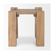Mercana Beth Light Brown Wood Square Accent Table Clearance