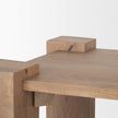Mercana Beth Light Brown Wood Square Accent Table Clearance