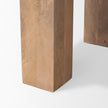 Mercana Beth Light Brown Wood Square Accent Table Clearance