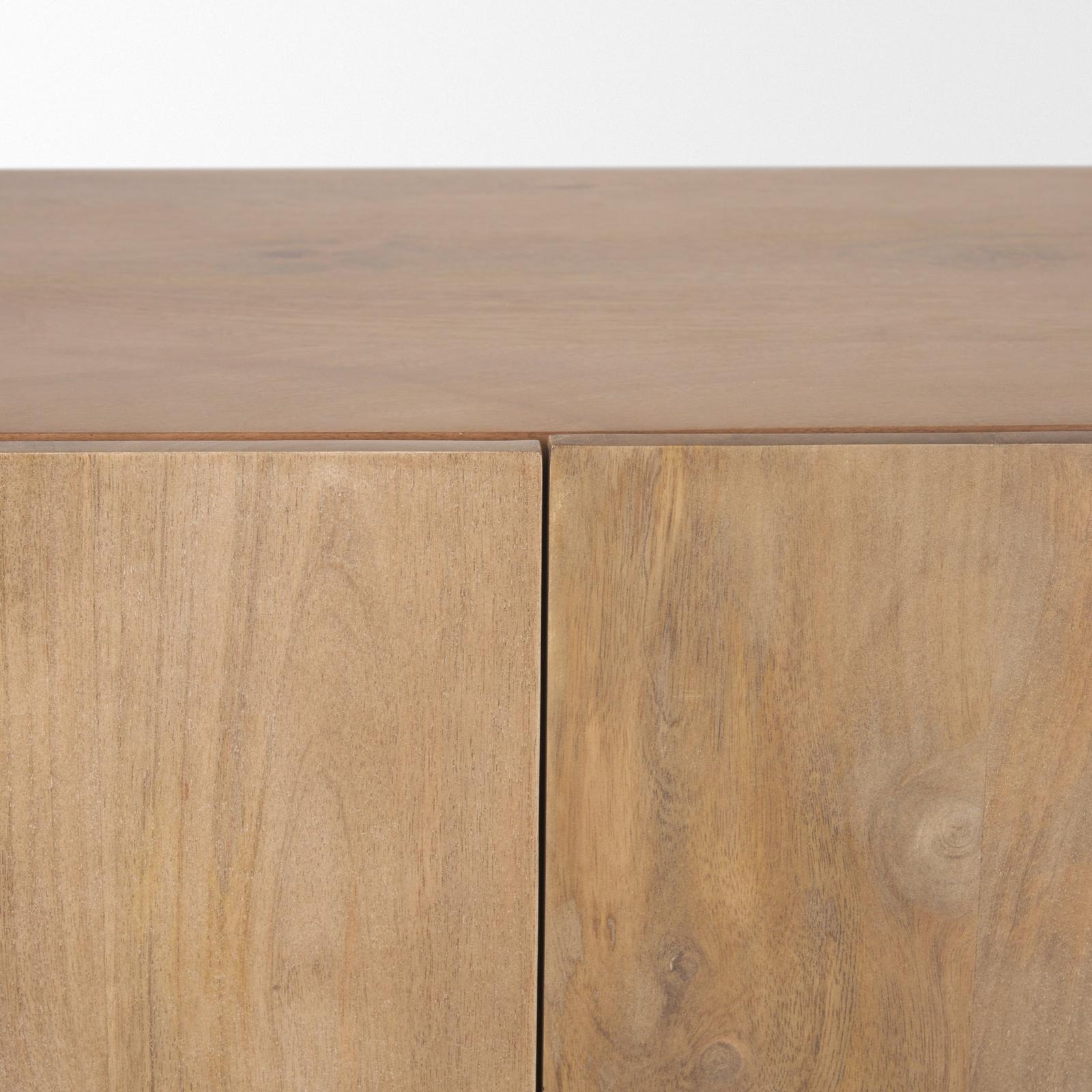 Mercana Beth Light Brown Wood w/ 3 Doors Sideboard