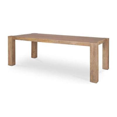 Mercana Beth Light Brown Wood Rectangular Dining Table
