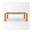 Mercana Beth Light Brown Wood Rectangular Dining Table