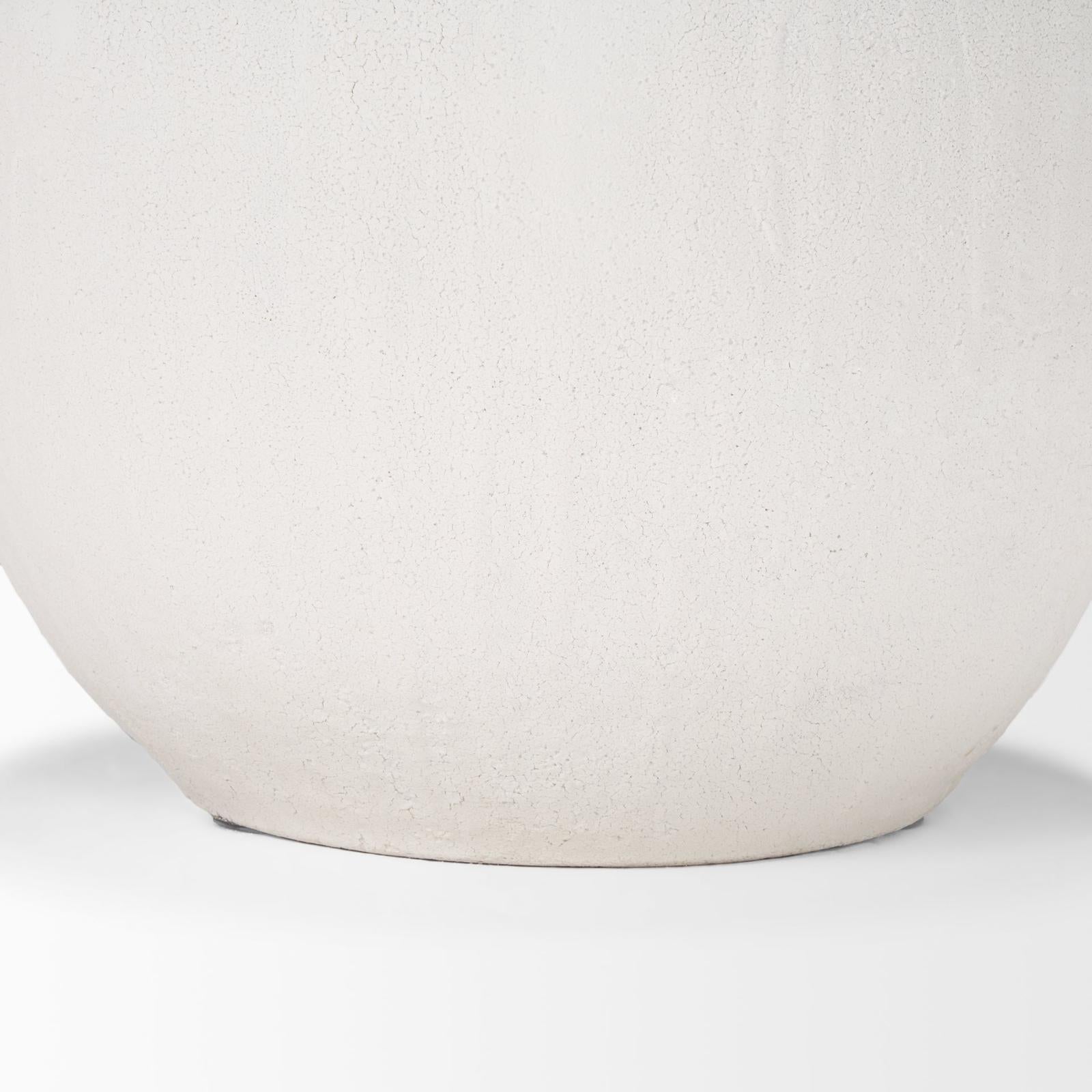 Mercana Karakum White Textured Ceramic Vase
