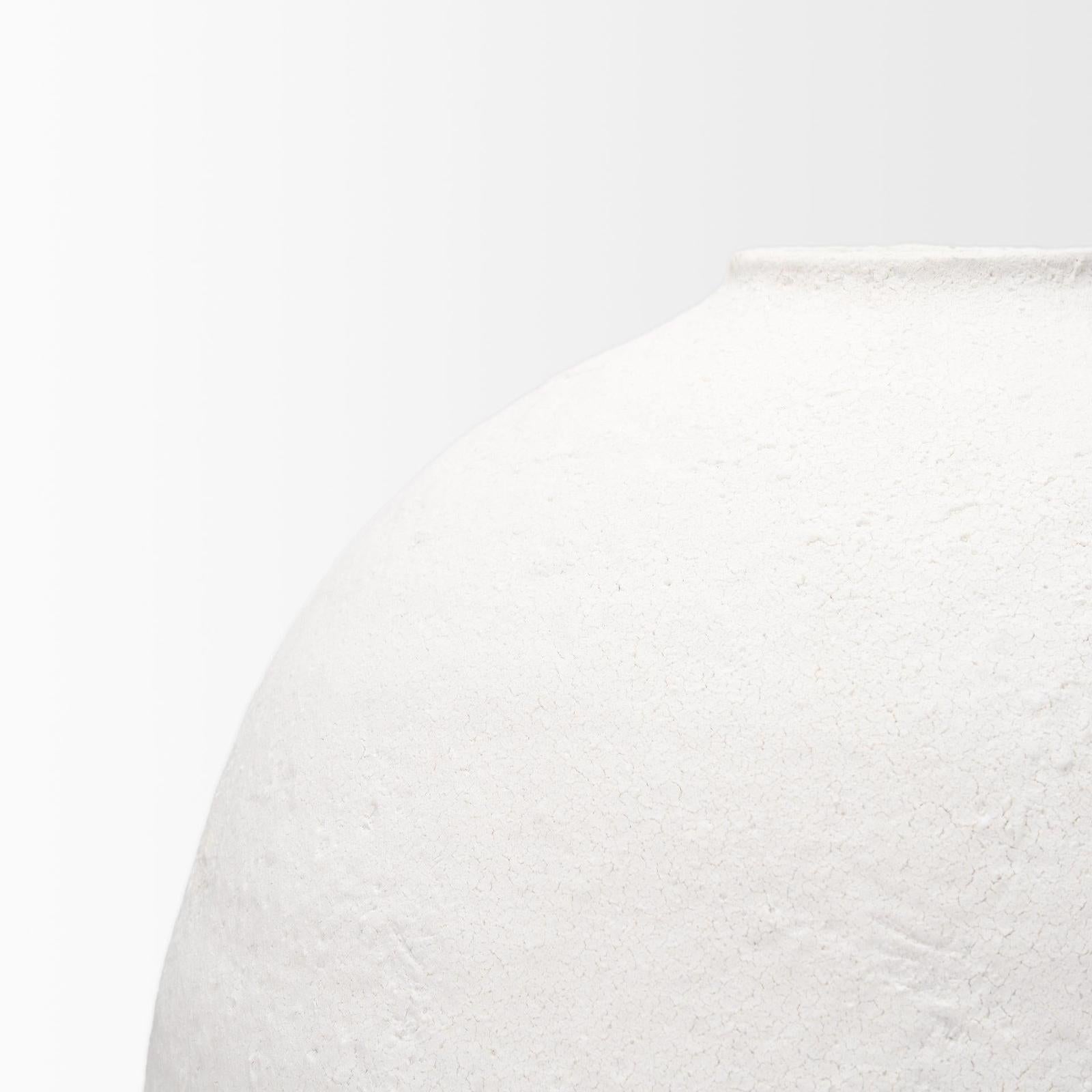 Mercana Karakum White Textured Ceramic Vase