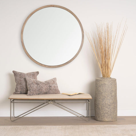 Mercana Khloe Taupe Square Pillow Cover
