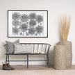 Mercana Jolie Cream w/ Black Print Linen Decorative Pillow Cover Clearance