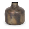 Mercana Daya Antiqued Gold Metal Vase