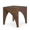 Mercana Laraya Medium Brown Wood w/ Arches End Table