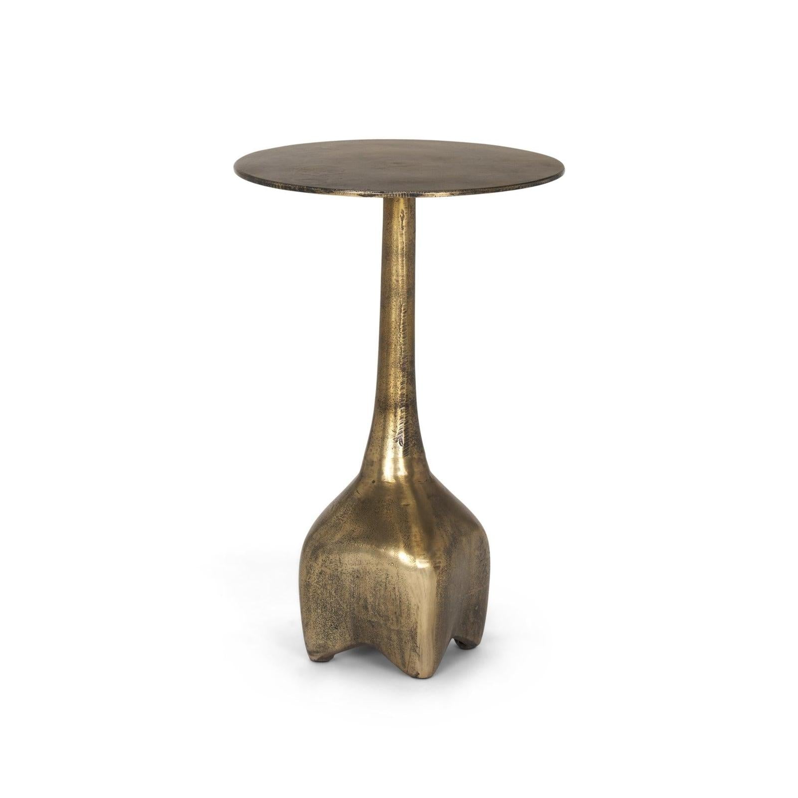 Mercana Risha Small Gold Metal Accent Table