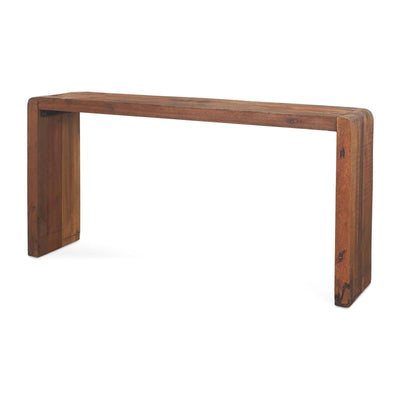 Mercana Estelle Rustic Brown Reclaimed Wood Console Table