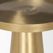 Mercana Roland Satin Brass Cast Aluminum Metal Accent Table