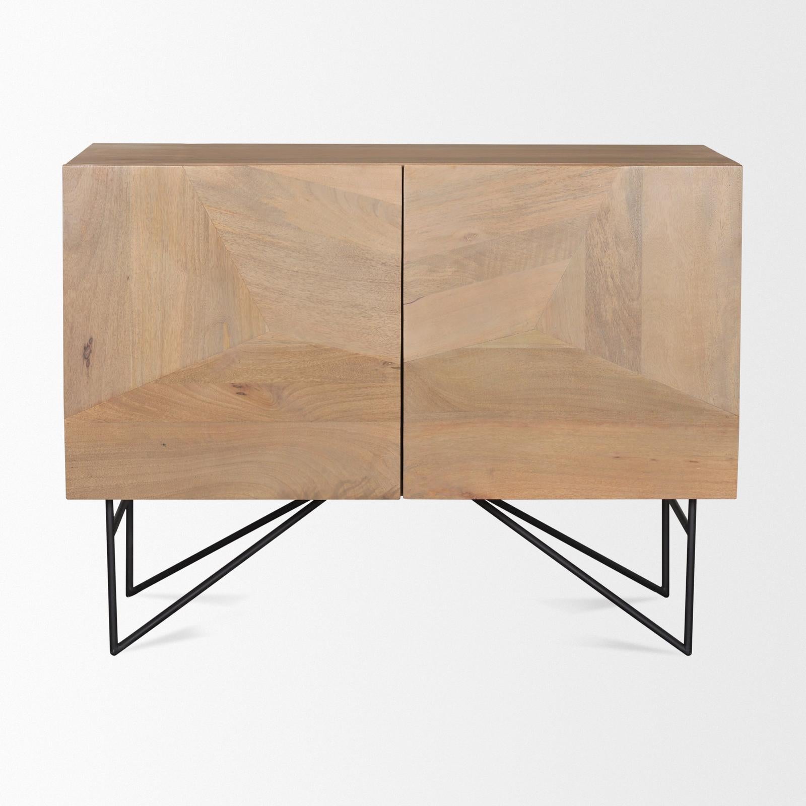 Mercana Darwin Wood 2 Door Accent Cabinet