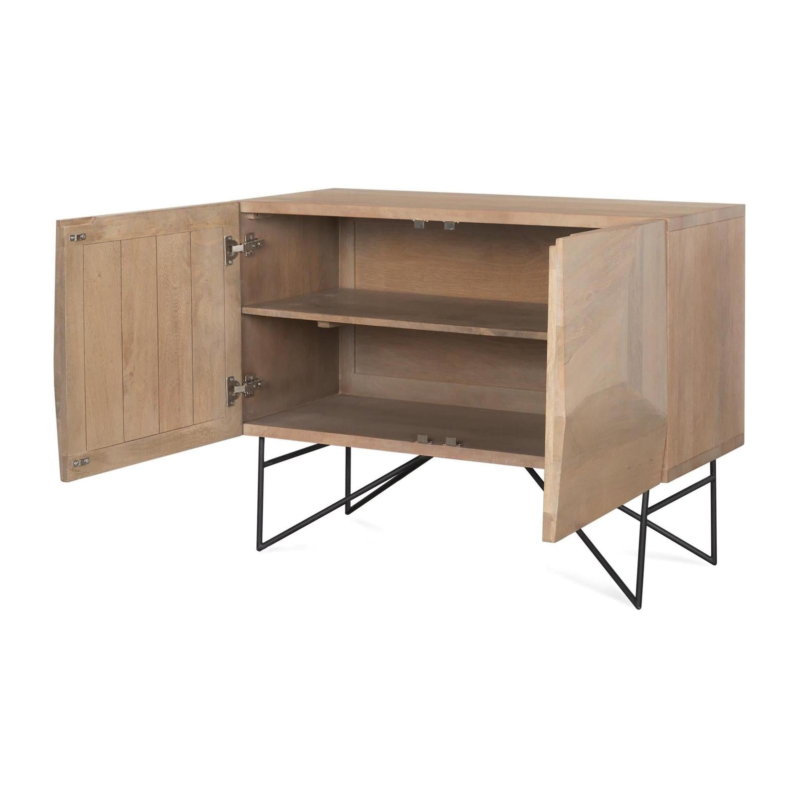Mercana Darwin Wood 2 Door Accent Cabinet