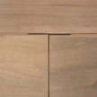 Mercana Darwin Light Brown Wooden 4 Door w/ 2 Shelves Sideboard
