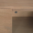 Mercana Darwin Light Brown Wooden 4 Door w/ 2 Shelves Sideboard
