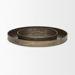 Mercana Varun Antiqued Brass Metal Tray -Set of 2