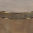 Mercana Josephine Round Antique Gold Metal Box - Set of 2