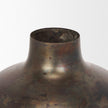 Mercana Daya Antiqued Gold Metal Vase