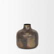 Mercana Daya Antiqued Gold Metal Vase