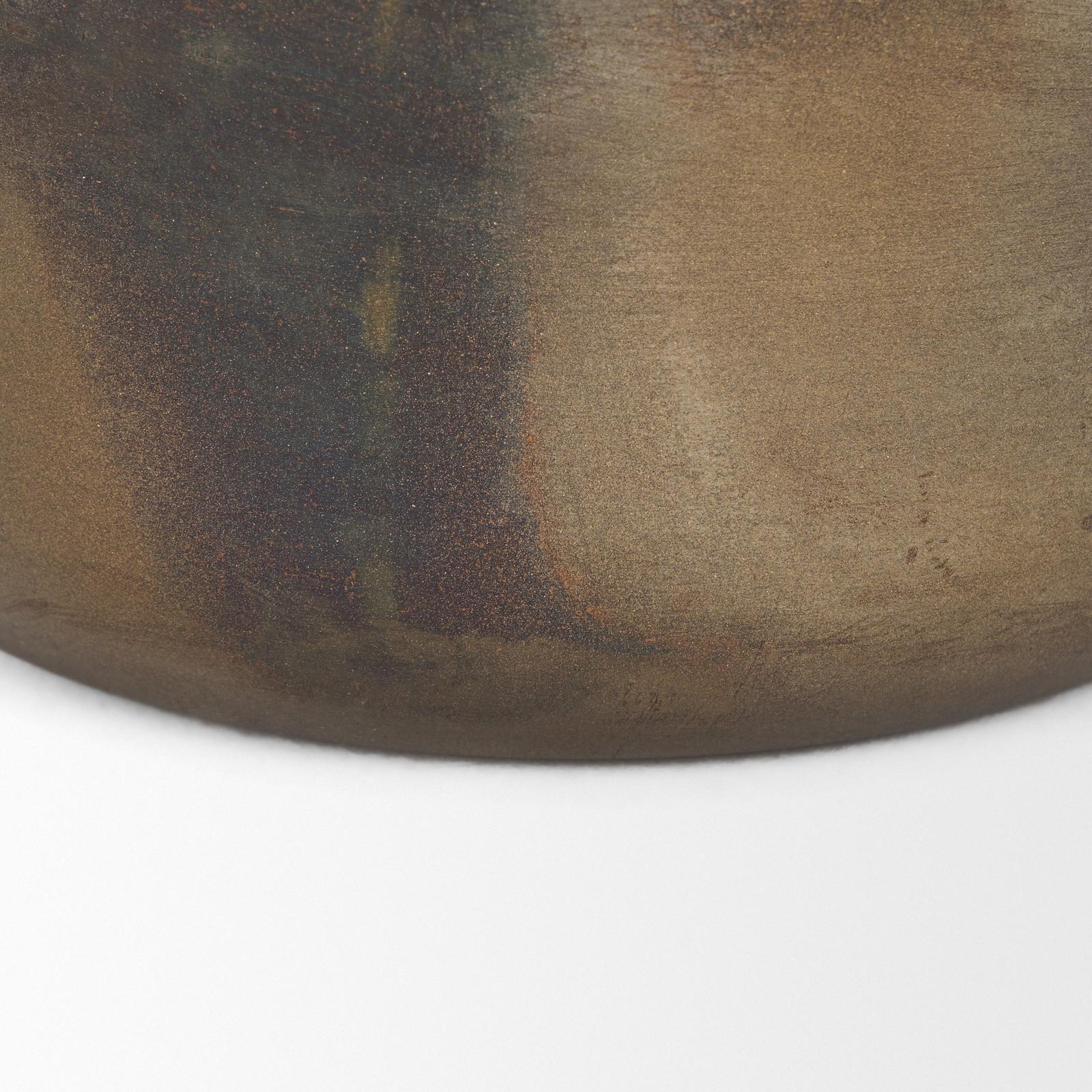 Mercana Daya Antiqued Gold Metal Vase