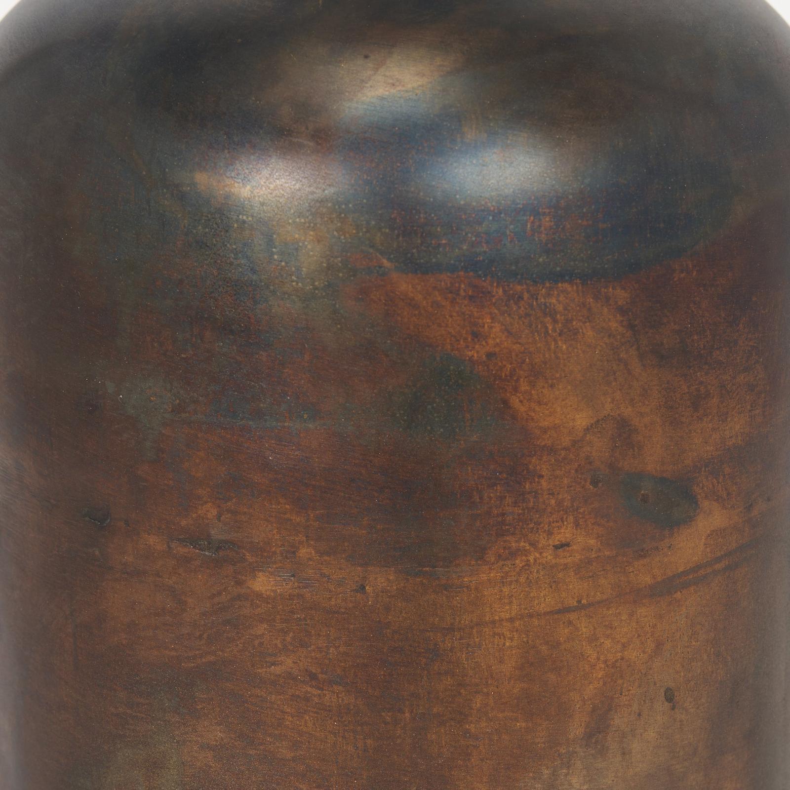 Mercana Daya Antiqued Gold Metal Vase