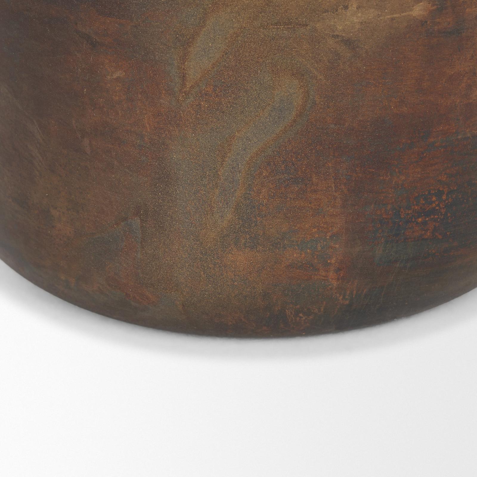 Mercana Daya Antiqued Gold Metal Vase