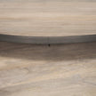 Mercana Clapp Round Light Brown W/ White Wash Wood and Silver Metal Nesting Coffee Tables - Set of 2 Clearance