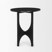 Mercana Sobi Matte Black Metal Side Table